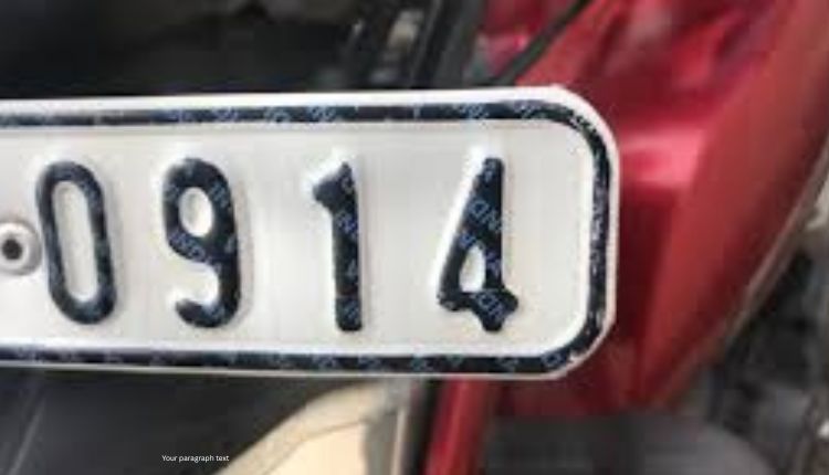 HSRP Number Plate